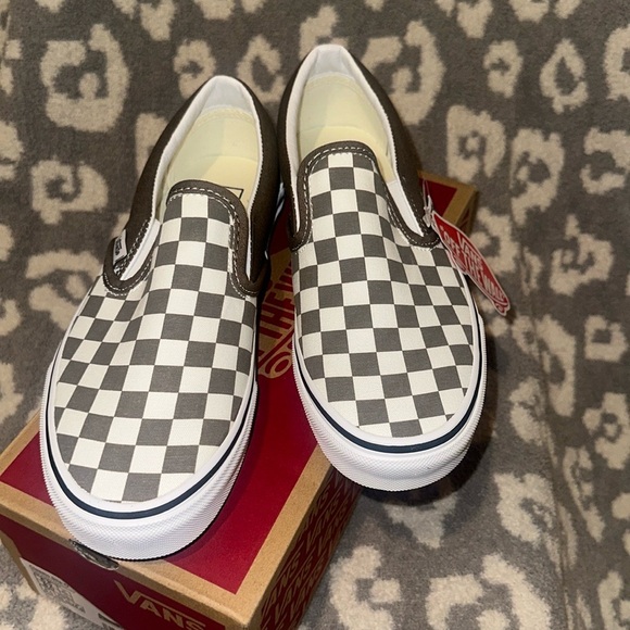Vans Classic Slip-on Theory/Checkerboard Sneakers “Off the Wall” New 😍 - Picture 17 of 17